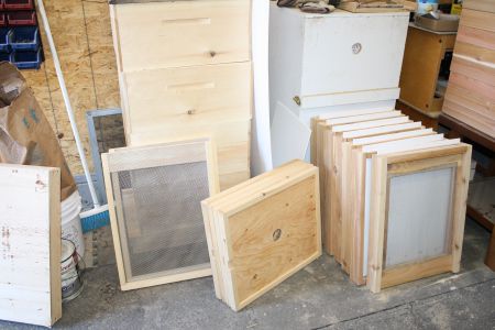 Bee boxes and parts
