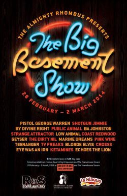 Poster for The Big Basement Show.