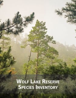 Cover of the Wolf Lake Reserve Species Inventory report.
