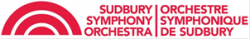 Logo of the Sudbury Symphany Orchestra.