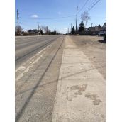 Falconbridge Road.  “There's a 6ft boulevard on each side of Falconbridge Hwy leading to Garson. Light posts are on resident's properties so the boulevard is free of obstructions. So easy to paint bicycles and make it a cycling route.”  Photo by Lynn Despatie.