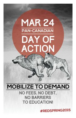 Poster for March 24 pan-Canadian day of action